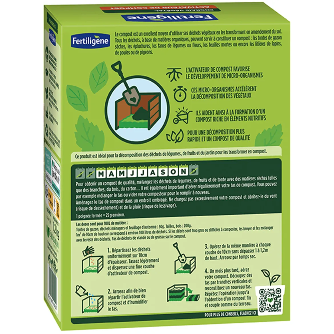 Activateur de compost FERTILIGENE - Compost prêt plus vite