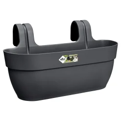 Balconière Vibia Campana easy hanger large Anthracite ELHO - Un balcon fleuri en 5 min