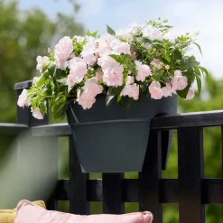 Balconière Vibia Campana Flower Bridge Anthracite - Un balcon fleuri en un geste