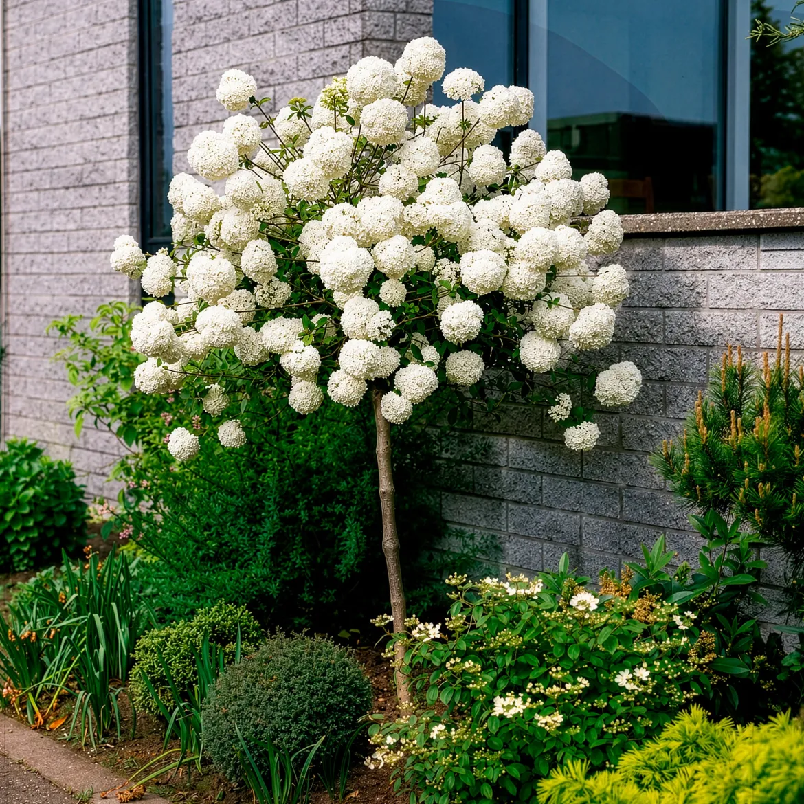 Boule de neige sur tige - Des pompons blancs sans effort