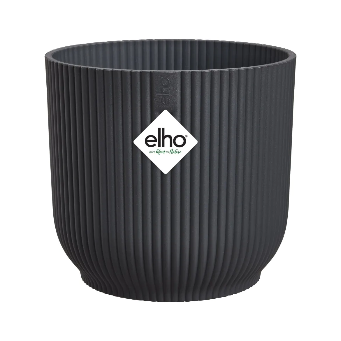 Cache-Pot Vibes fold rond Anthracite ELHO - Style instantané chez vous