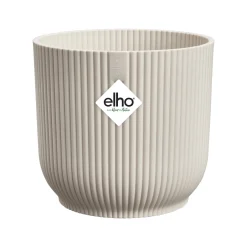 Cache-Pot Vibes fold rond Blanc lin ELHO - Style déco en 2 secondes