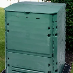 Composteur Thermo-king vert avec grille de fond