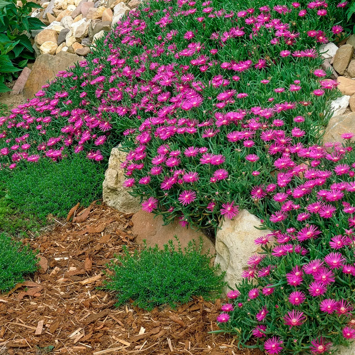 Delosperma de Cooper - Un tapis fleuri plein soleil