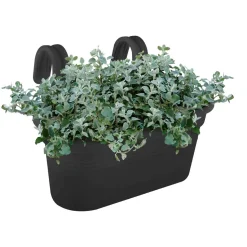 Elho Balconnière Easy hanger living noir - Un balcon fleuri en 2 min