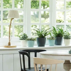 Elho Pot Brussels rond blanc - Déco prête en 1 minute