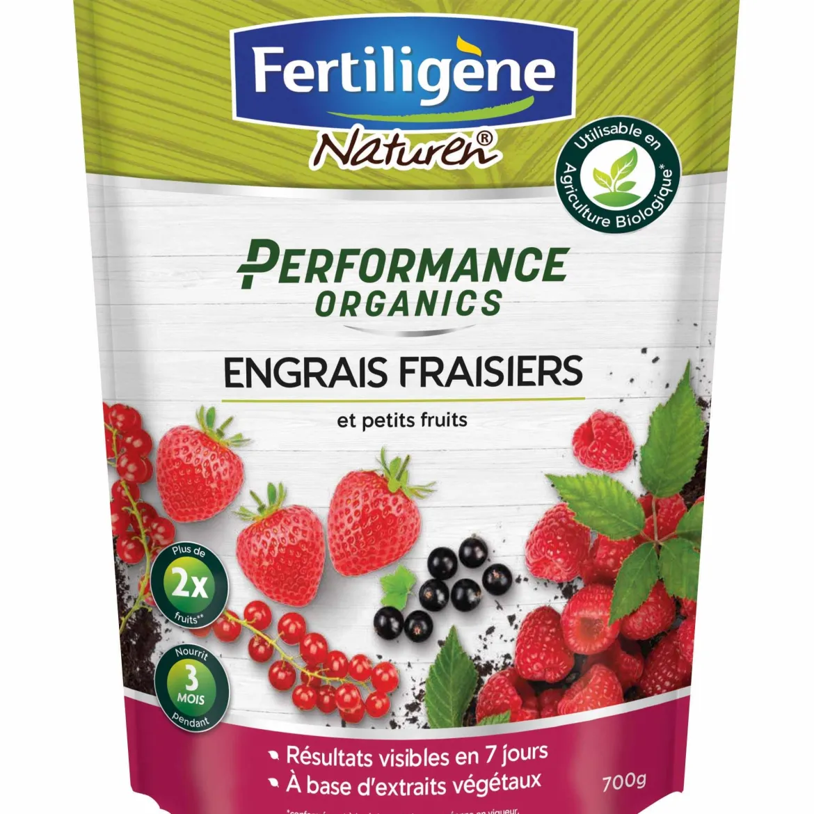 Engrais fraisiers et petits fruits FERTILIGENE - Plus de fruits, moins d'effort