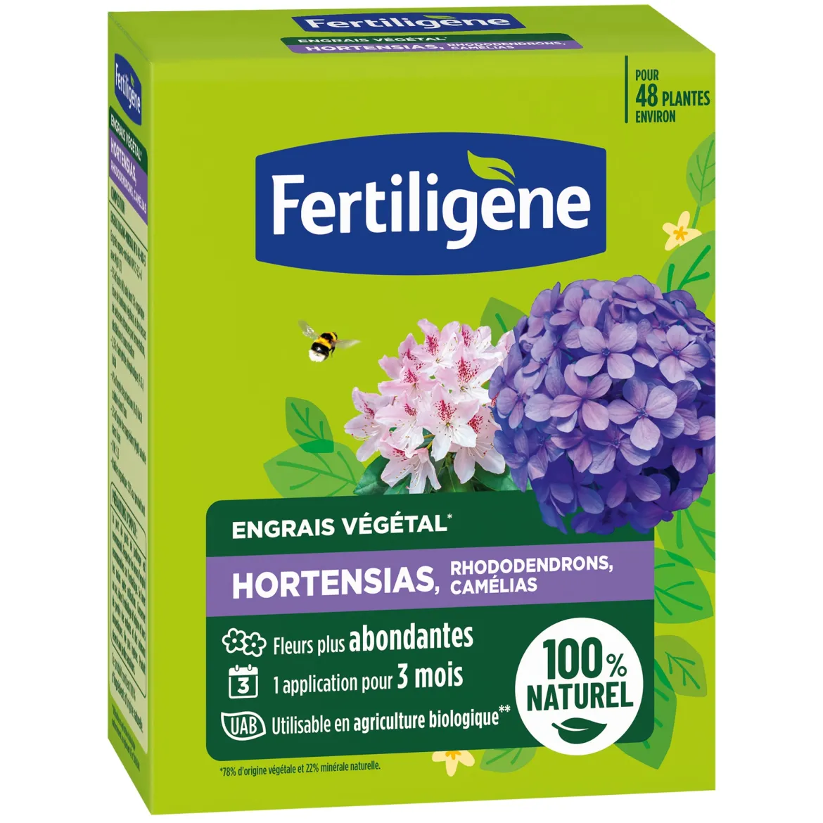 Engrais hortensias, rhododendrons, camélias FERTILIGENE - Des fleurs plus vives