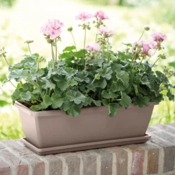 Jardinière Barcelona Taupe ELHO - Déco prête en 5 minutes