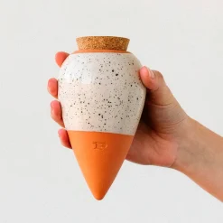 Olla hydratante blanc grainé - Vos plantes hydratées seules