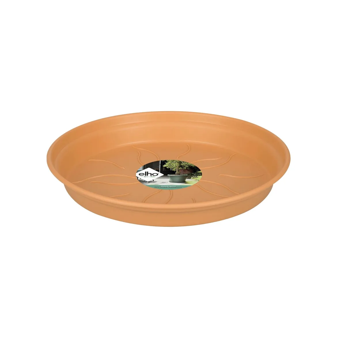 Soucoupe Green Basics Terre cuite ELHO - Terrasse propre, plante saine