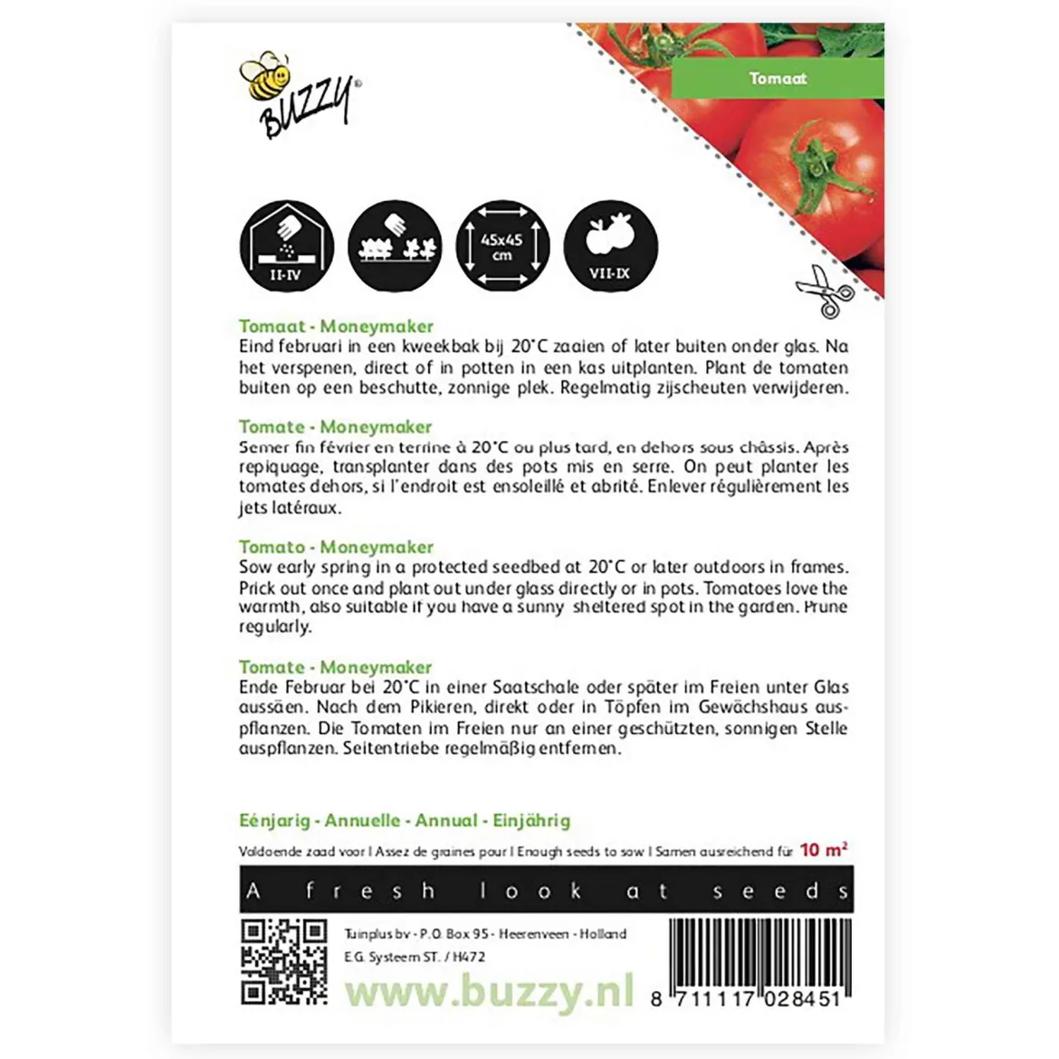 Tomate 'Moneymaker' - Récoltes rouges garanties